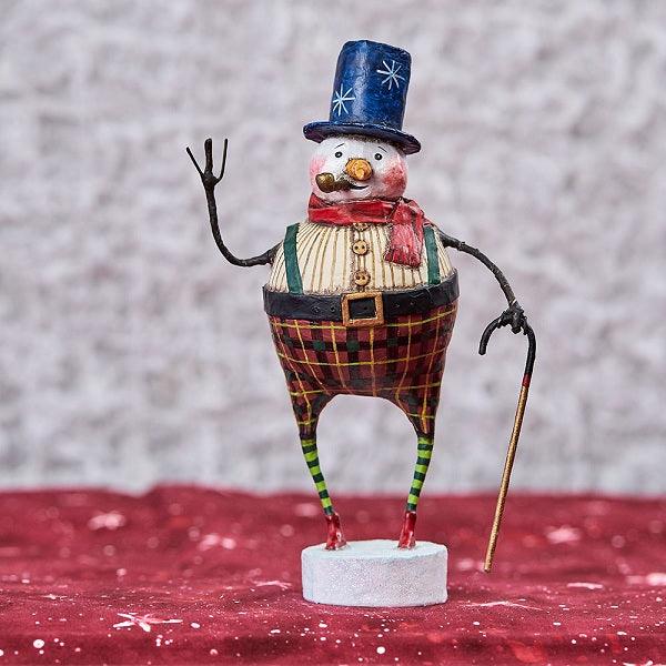 Good Tidings Snowman Figurine by Lori Mitchell - Quirks!
