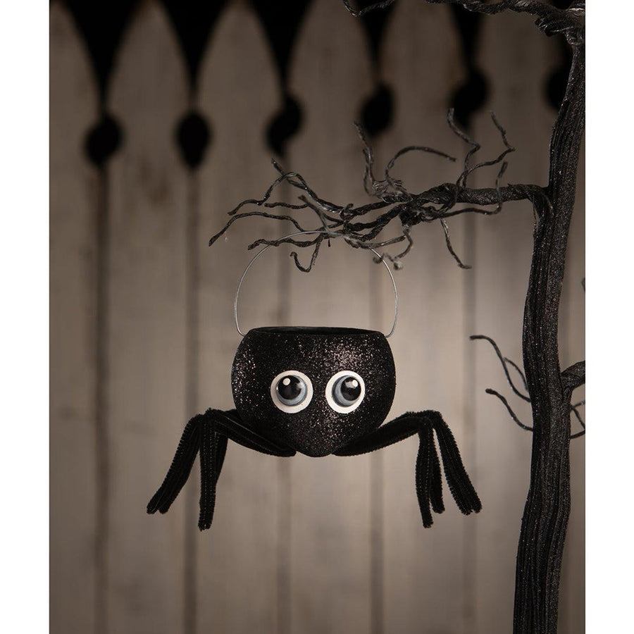 Googlie Eyed Spider Bucket by Bethany Lowe Designs image