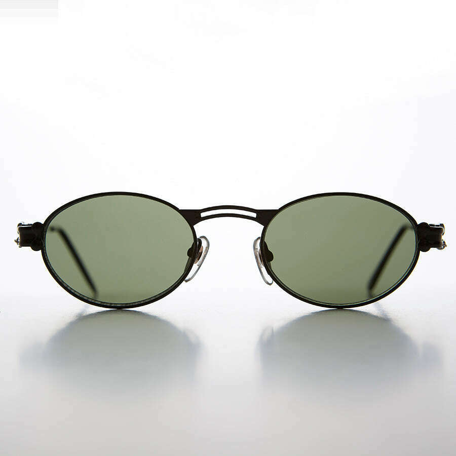 Goth Steampunk Victorian Oval Vintage Sunglass - Maxwell