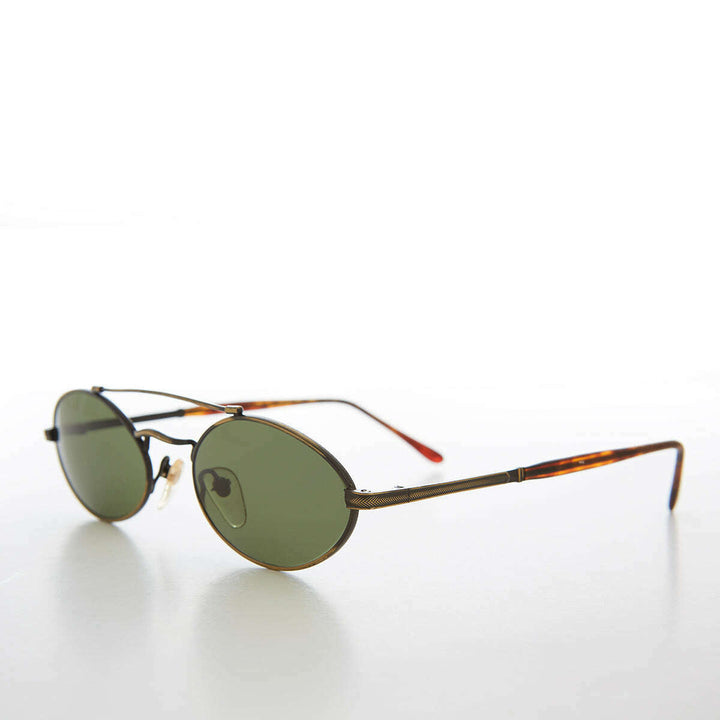 Gothic Oval Steampunk Vintage Sunglasses - Wink