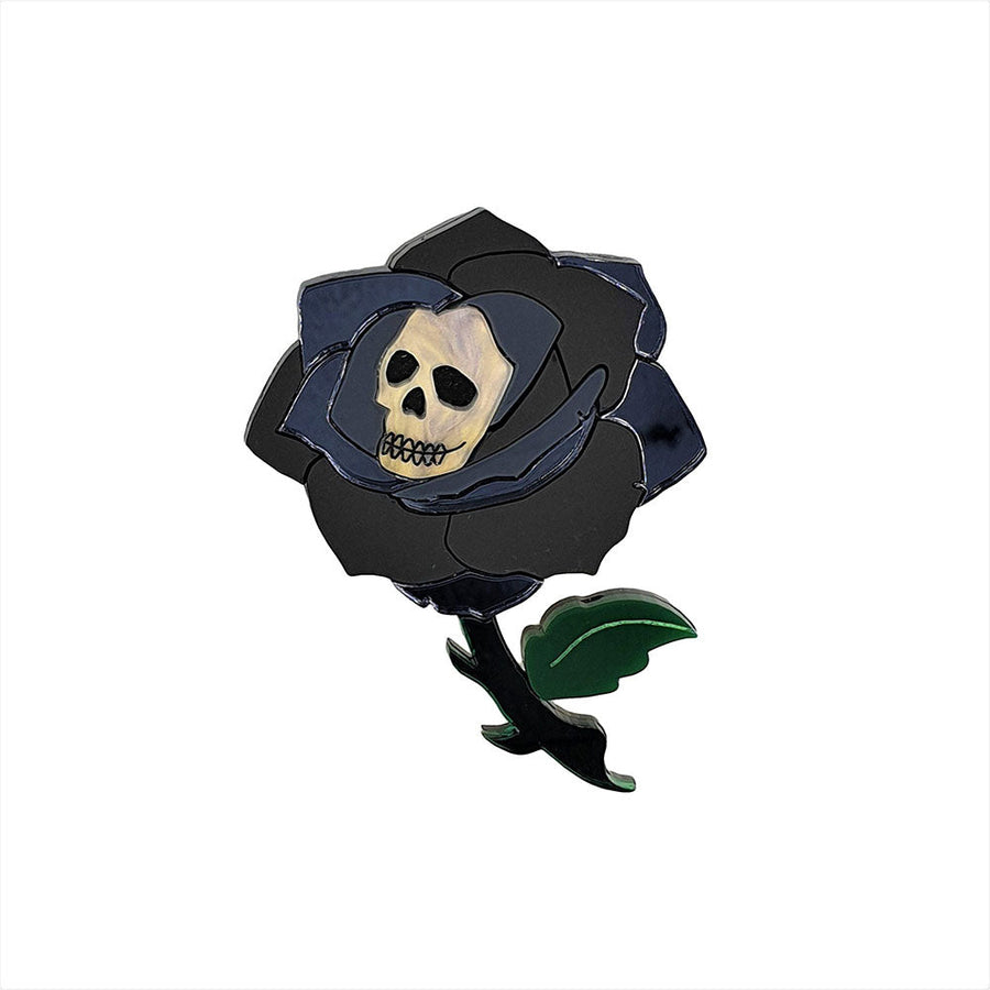 Gothic Rose Brooch by Cherryloco Jewellery 3