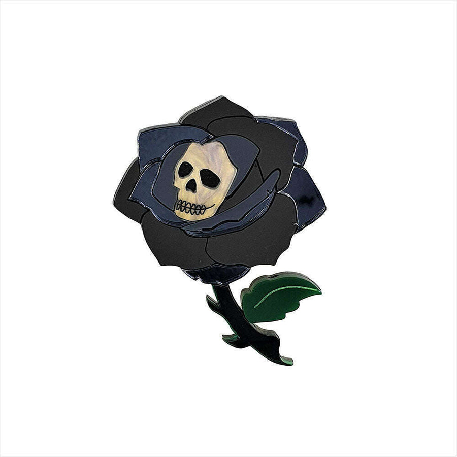Gothic Rose Brooch by Cherryloco Jewellery 3