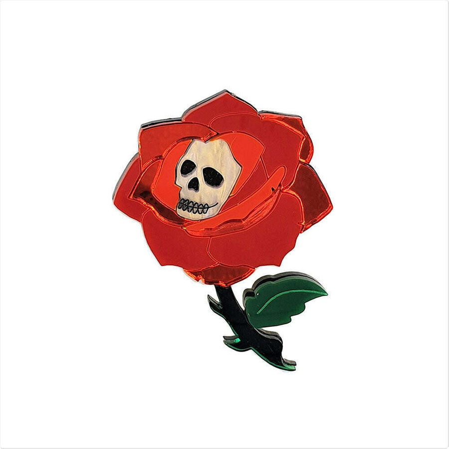 Gothic Rose Brooch by Cherryloco Jewellery 6