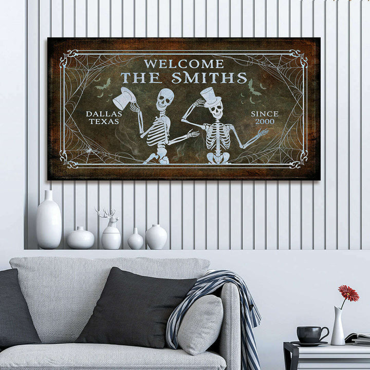 Gothic Welcome Sign