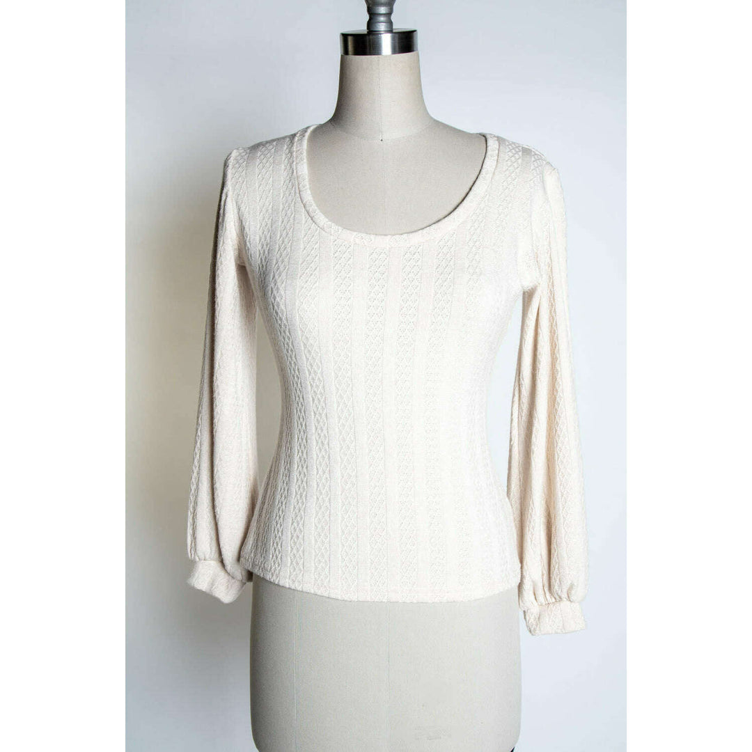 Grace Top - Pointelle, Ivory *sale