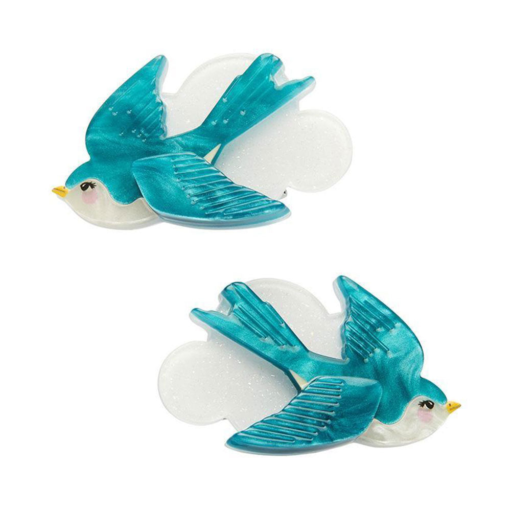 Graceful Swallow Hair Clips Set - 2 Pieces by Erstwilder image