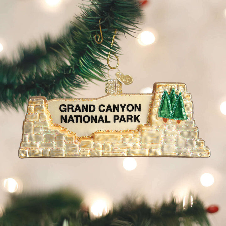 Old World Christmas Grand Canyon National Park Blown Glass Ornament