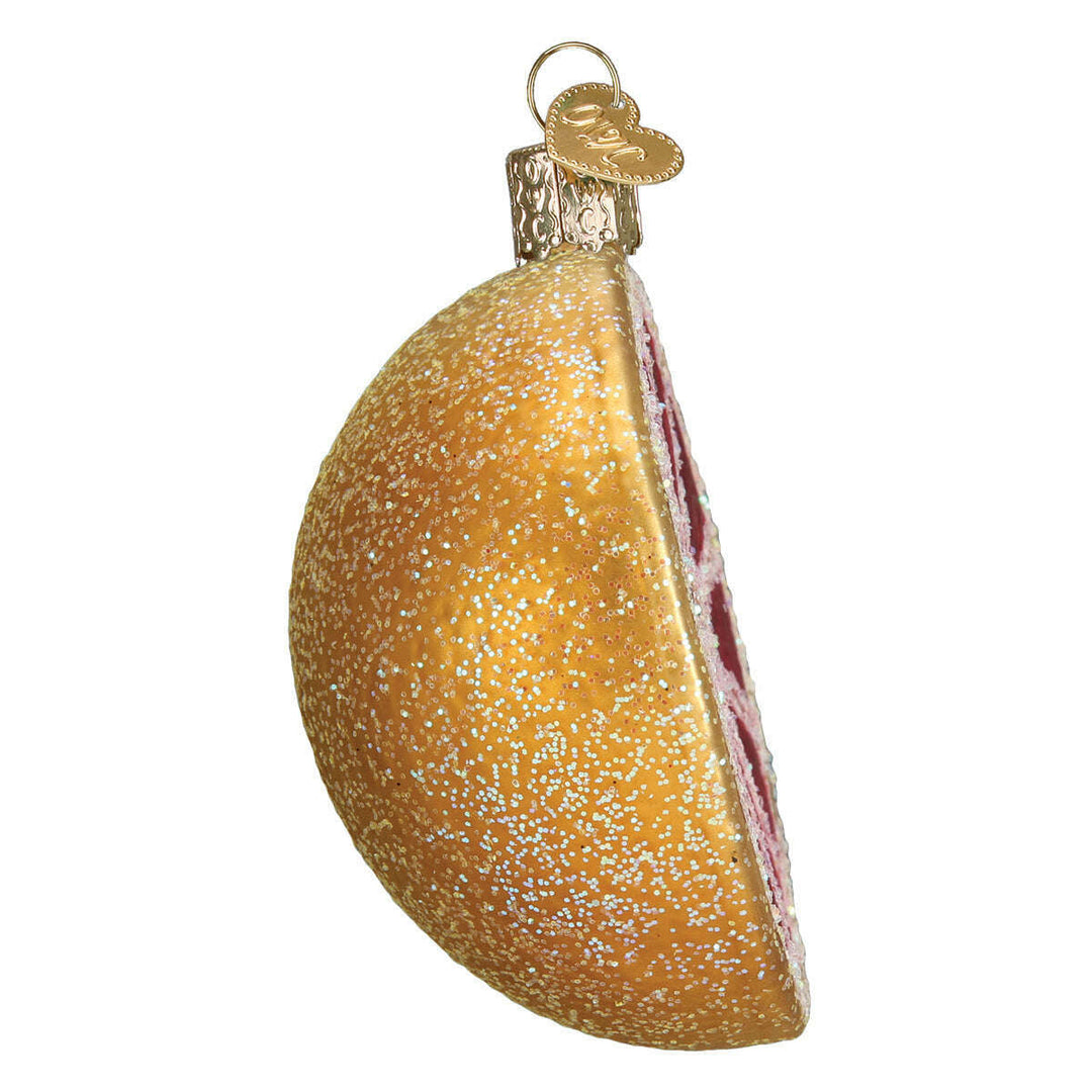 Old World Christmas Grapefruit Blown Glass Ornament