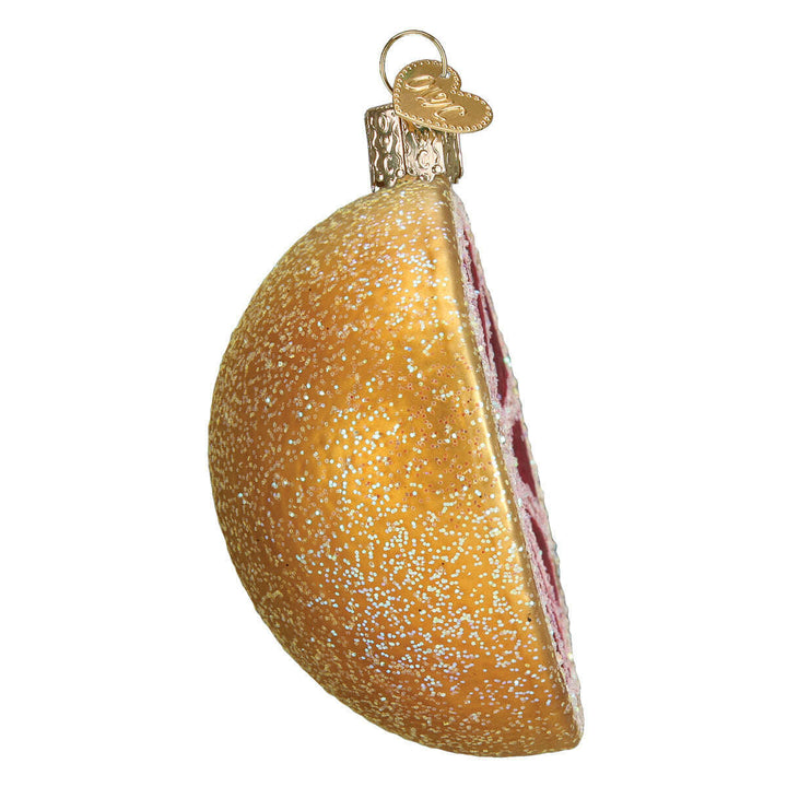 Old World Christmas Grapefruit Blown Glass Ornament