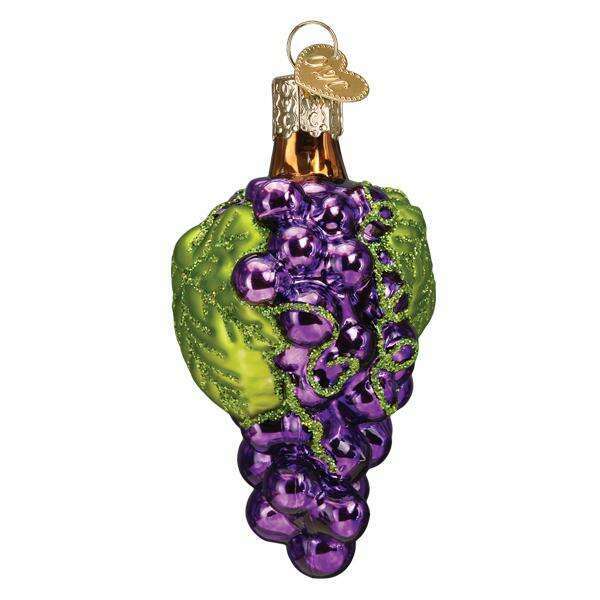 Old World Christmas Grapes Blown Glass Ornament