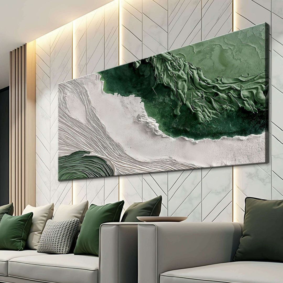 Green Rivers Abstract Wall Art II