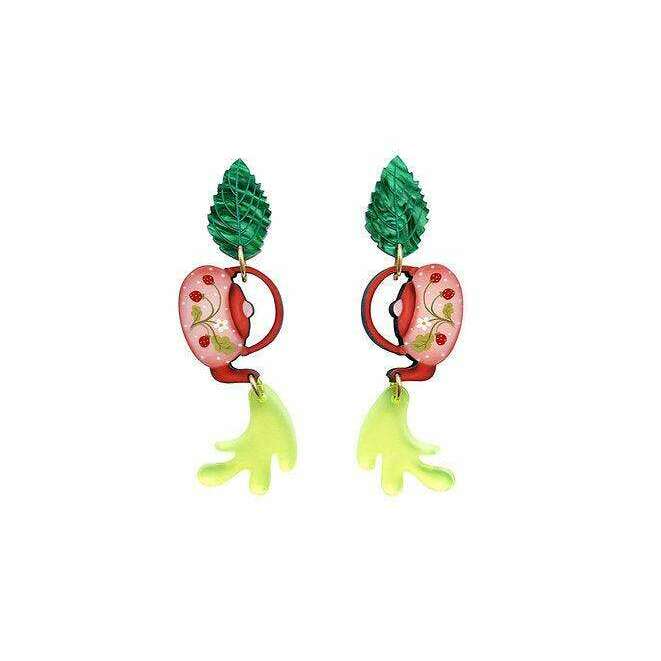 Green Tea Earrings by LaliBlue - Quirks!