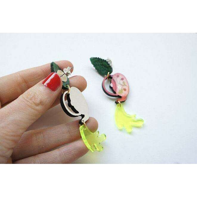 Green Tea Earrings by LaliBlue - Quirks!