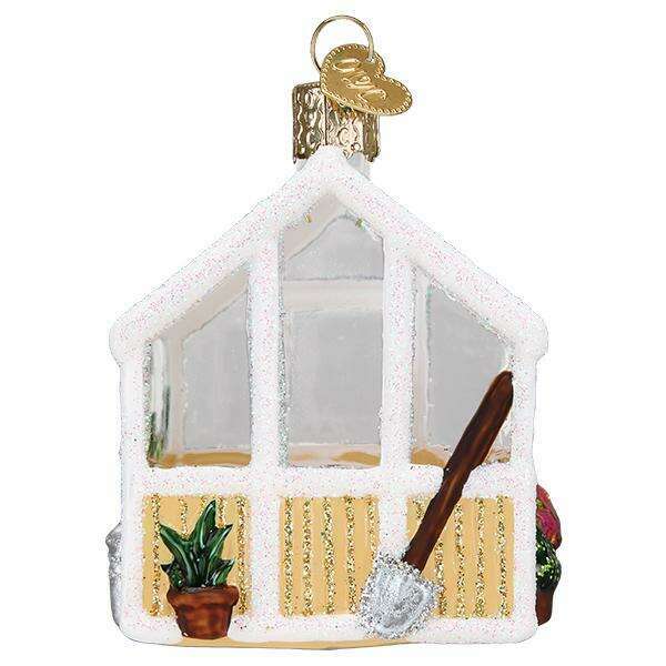 Old World Christmas Greenhouse Blown Glass Ornament