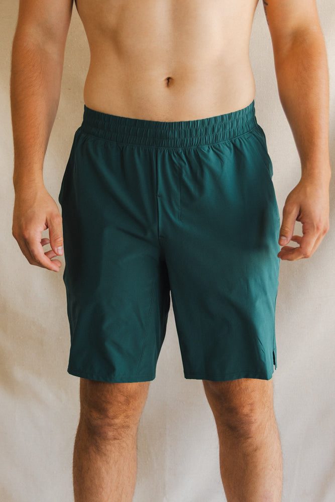 The Green Way | Green Deck Stripe Ball Hammock® 9 Inch Athletic Shorts