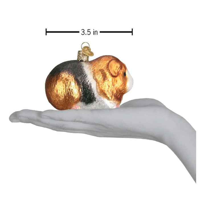 Old World Christmas Guinea Pig Blown Glass Ornament