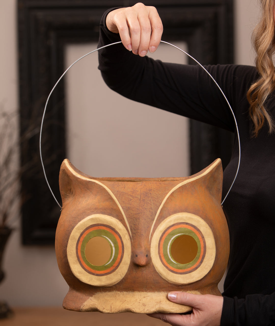 Hootin Owl Bucket by Bethany Lowe Designs, image 3