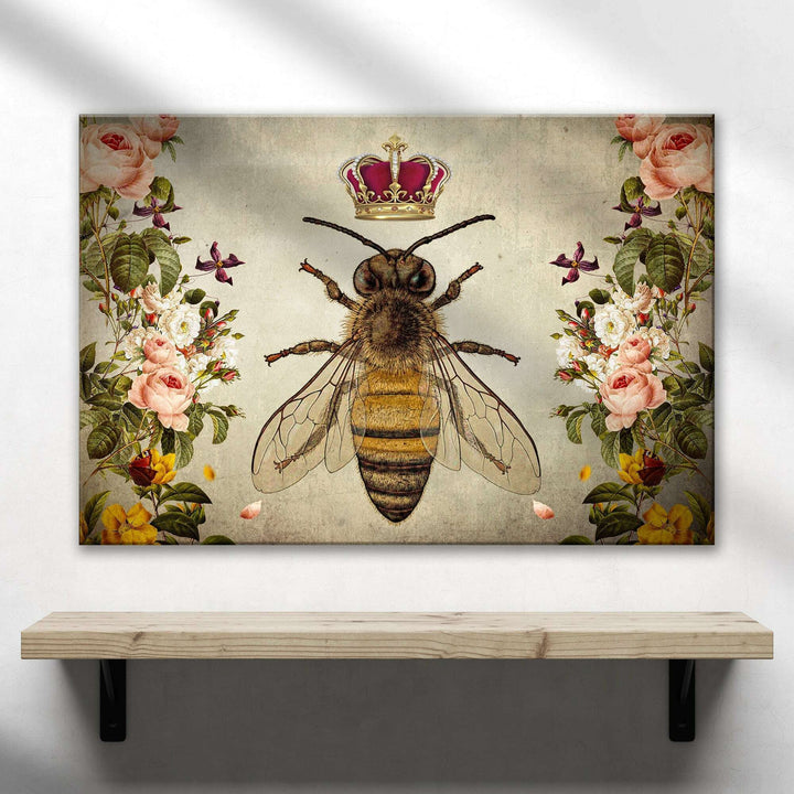 Hail Queen Bee Canvas Wall Art