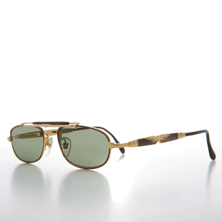 Half Frame Vintage Aviator Deadstock Sunglass - Earl