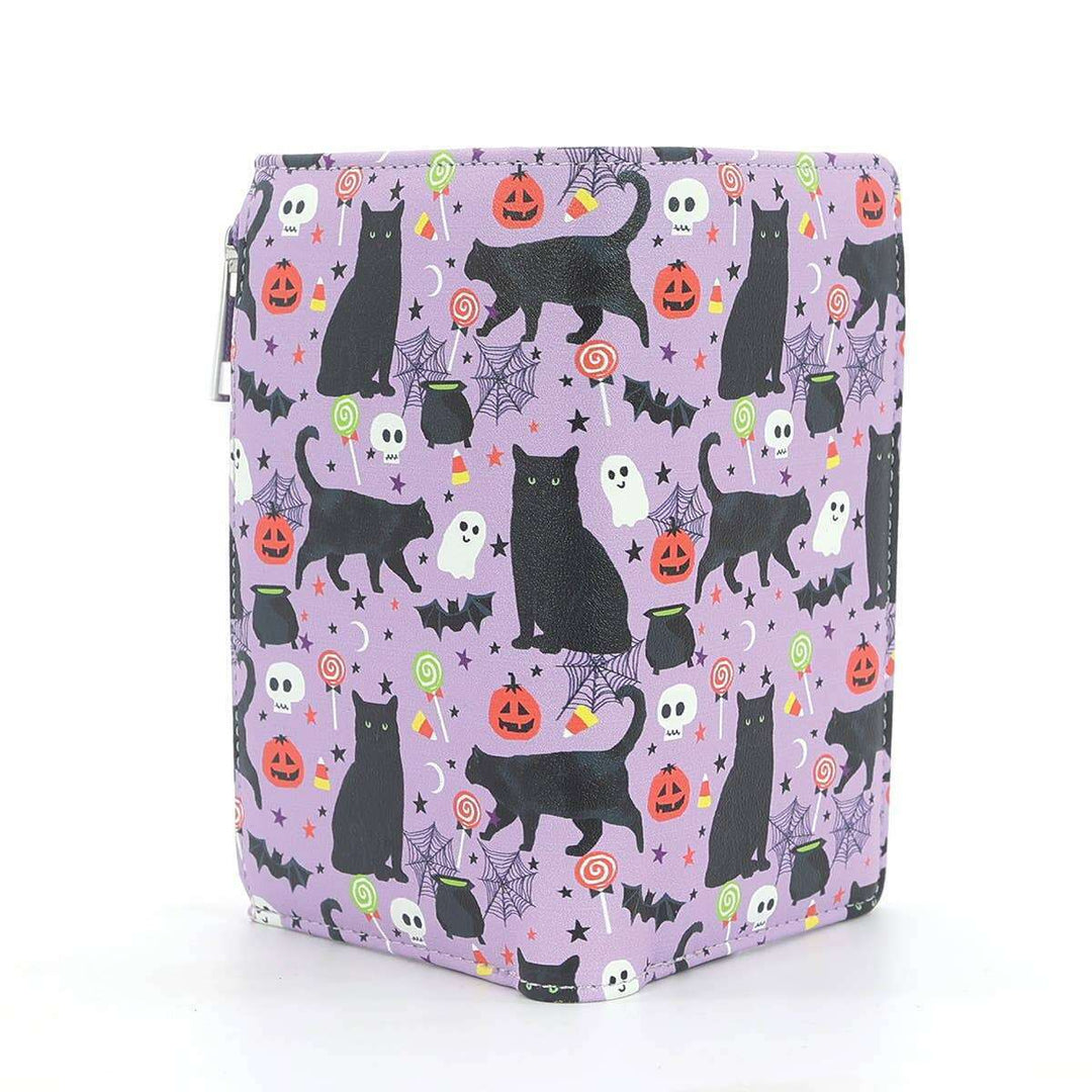 Halloween Black Cat Collage Wallet in Vinyl