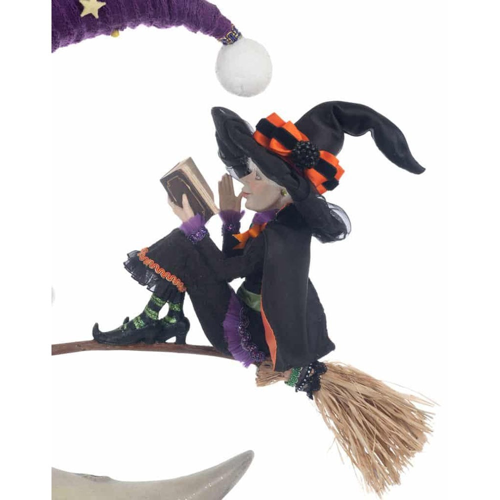 Halloween Hollow Witch on Broom Wall Piece by Katherine's Collection  1