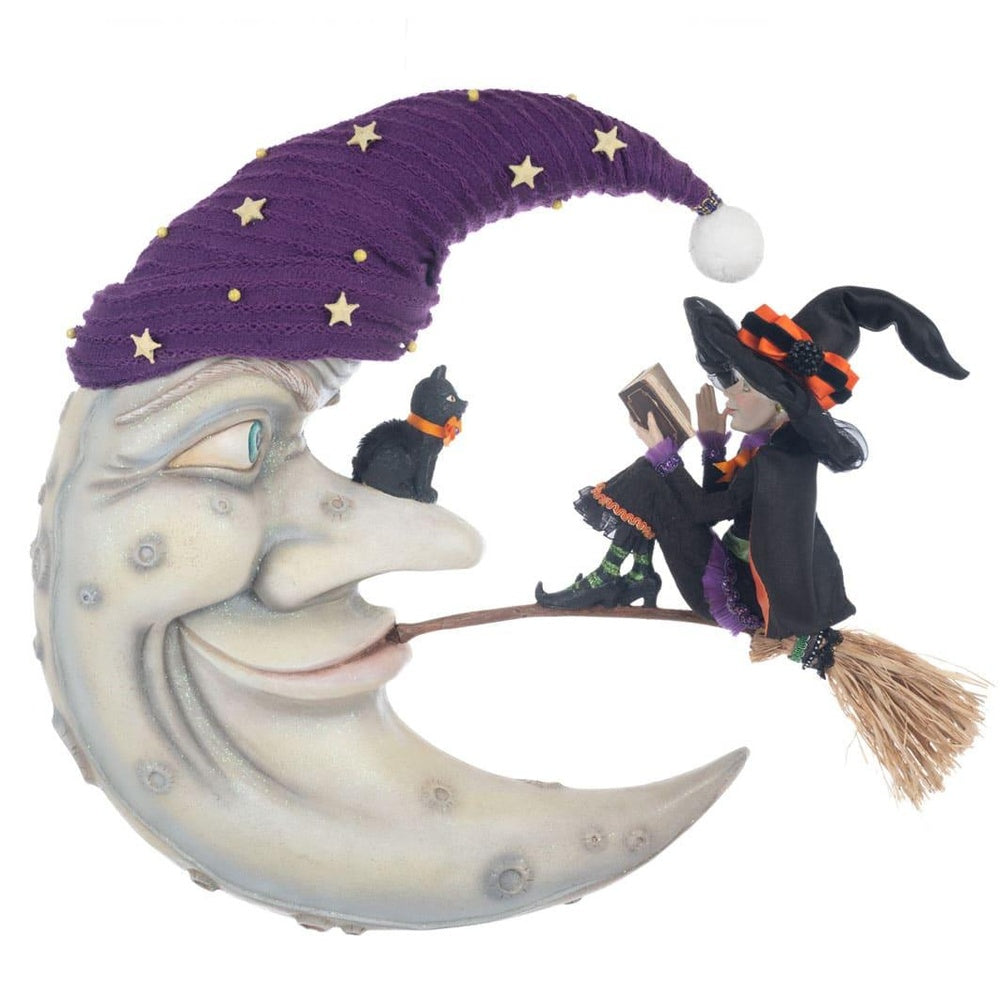 Halloween Hollow Witch on Broom Wall Piece by Katherine's Collection 