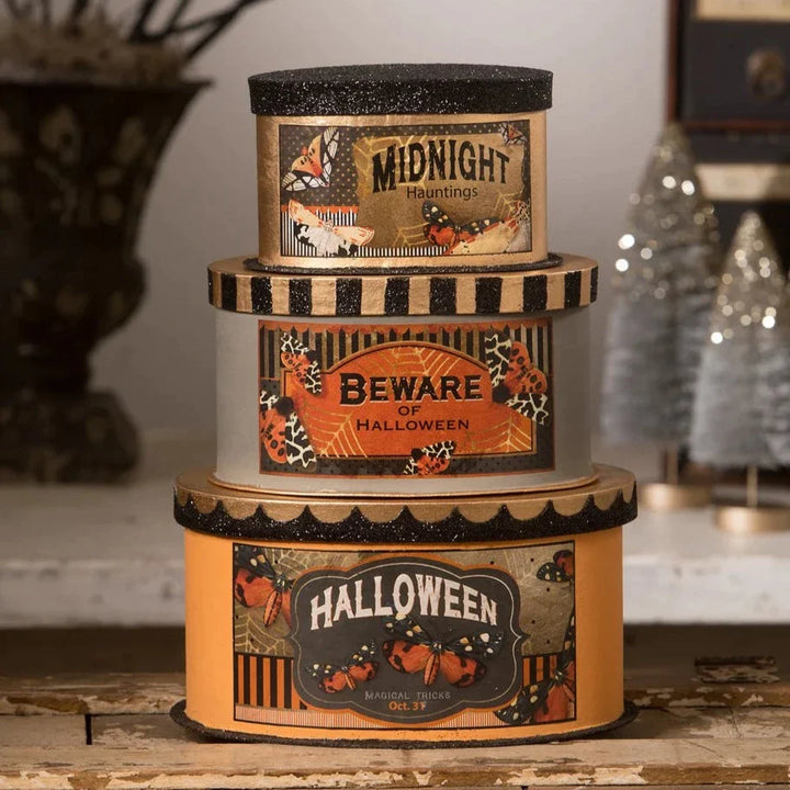 Halloween Moth Boxes S/3 by Bethany Lowe - Quirks!