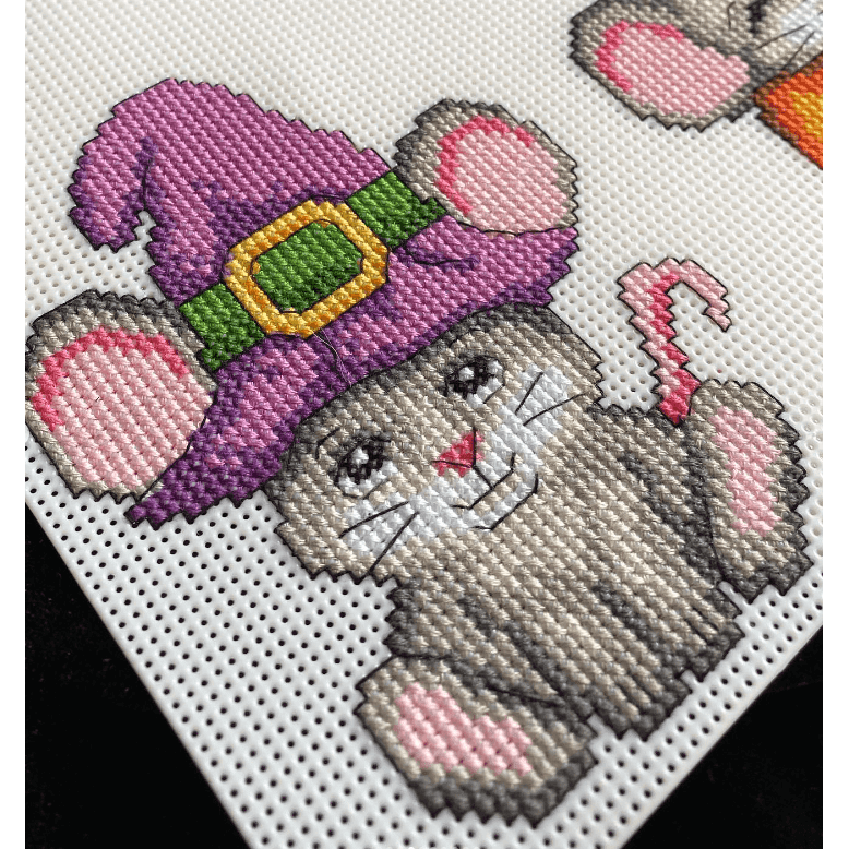 "Halloween Mouses" 102CS Counted Cross-Stitch Kit