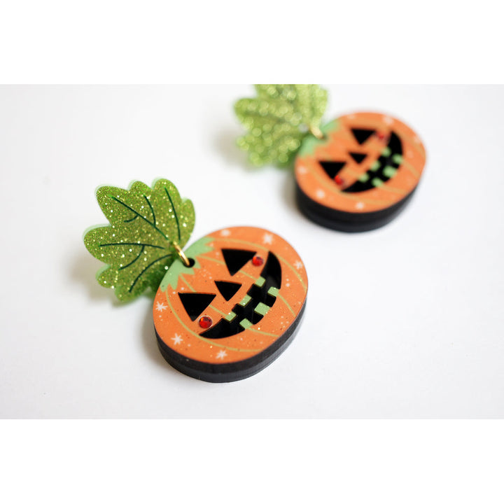 Halloween Pumpkin Earrings by Laliblue 2