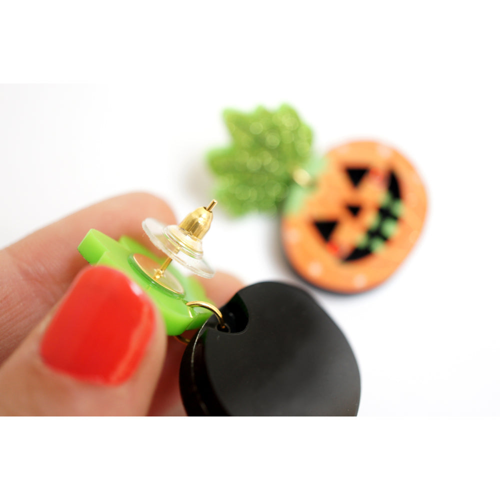 Halloween Pumpkin Earrings by Laliblue 3