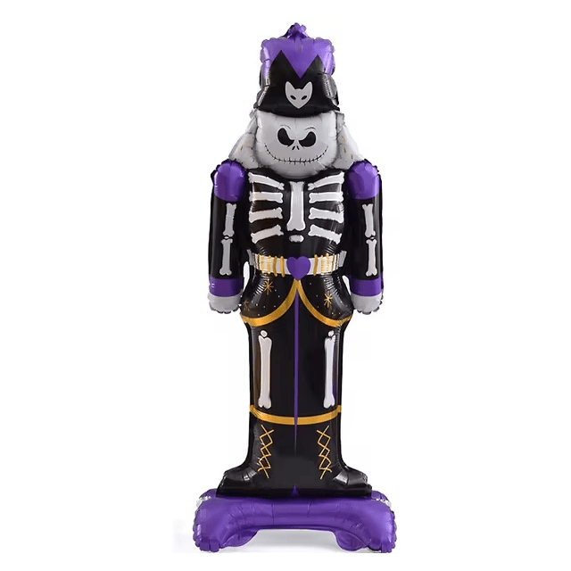 Halloween Violet Skeleton Standing Foil Balloon Decoration F07M1-41 Violet