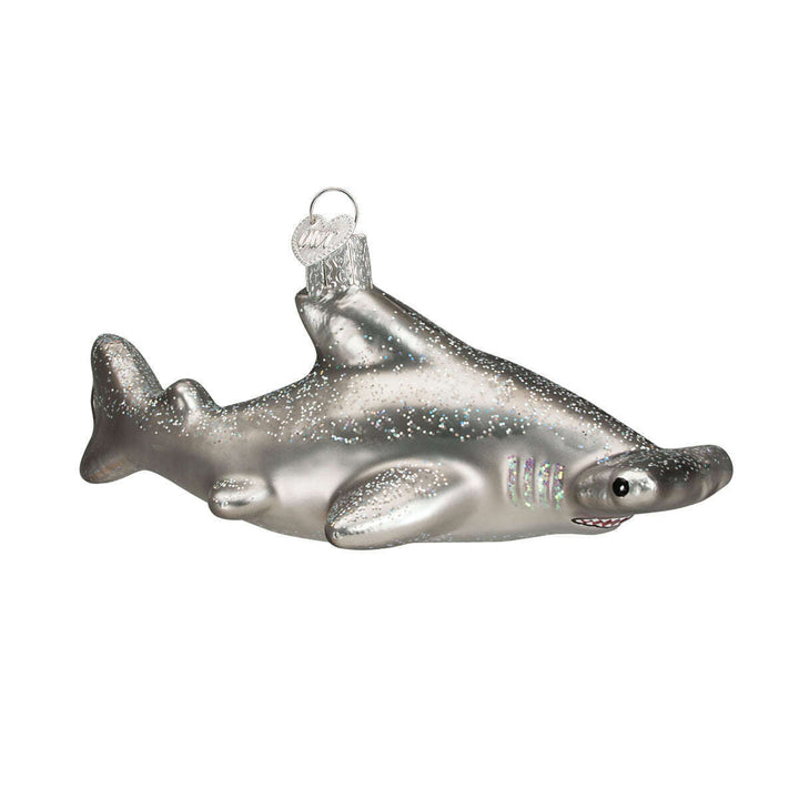 Old World Christmas Hammerhead Shark Blown Glass Ornament