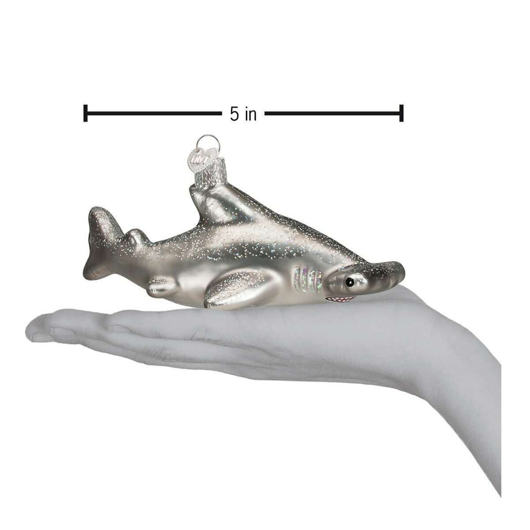 Old World Christmas Hammerhead Shark Blown Glass Ornament
