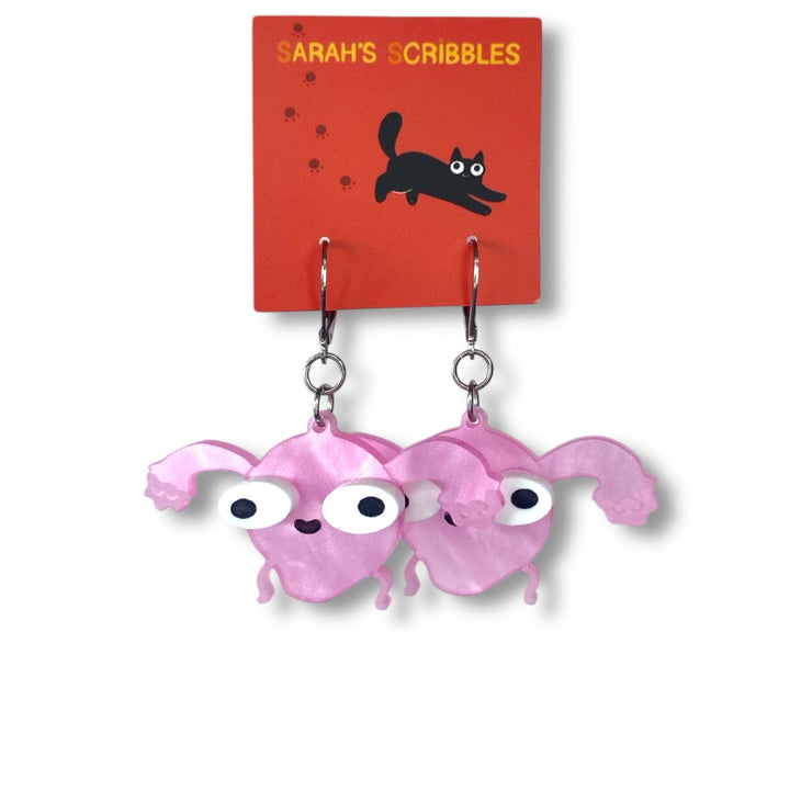 Sarah's Scribbles Uterus Earrings