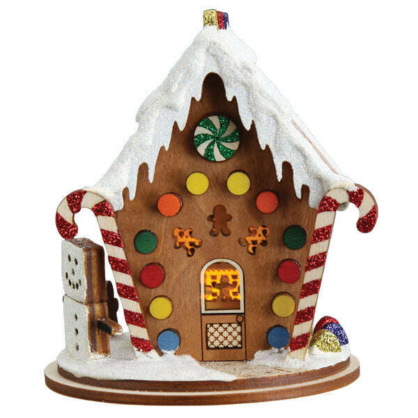 Old World Christmas Hansel & Gretyl Gingerbread Blown Glass Ornament