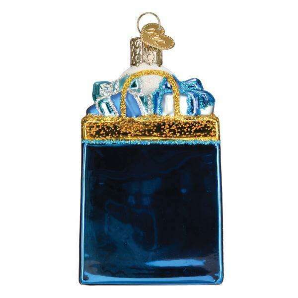 Old World Christmas Happy Hanukkah Blown Glass Ornament