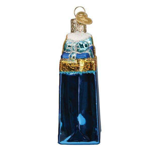 Old World Christmas Happy Hanukkah Blown Glass Ornament