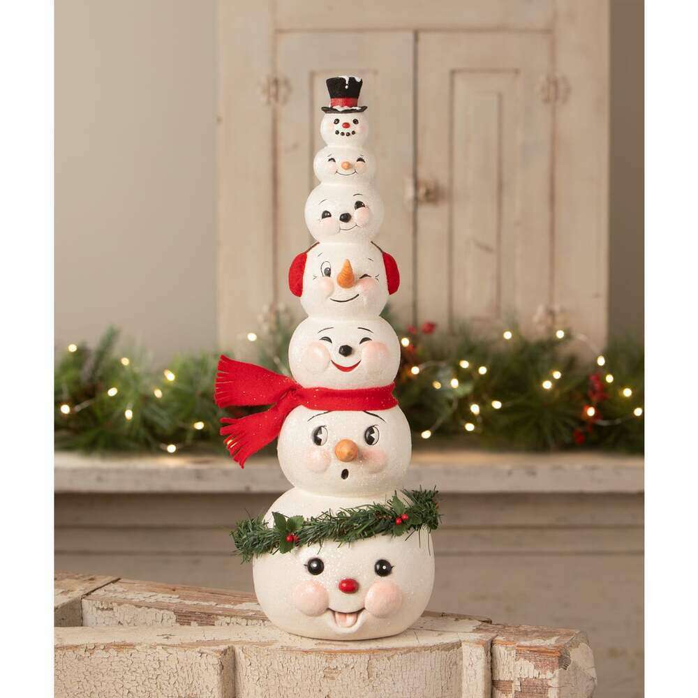 Happy Snowman Stack by Bethany Lowe Designs