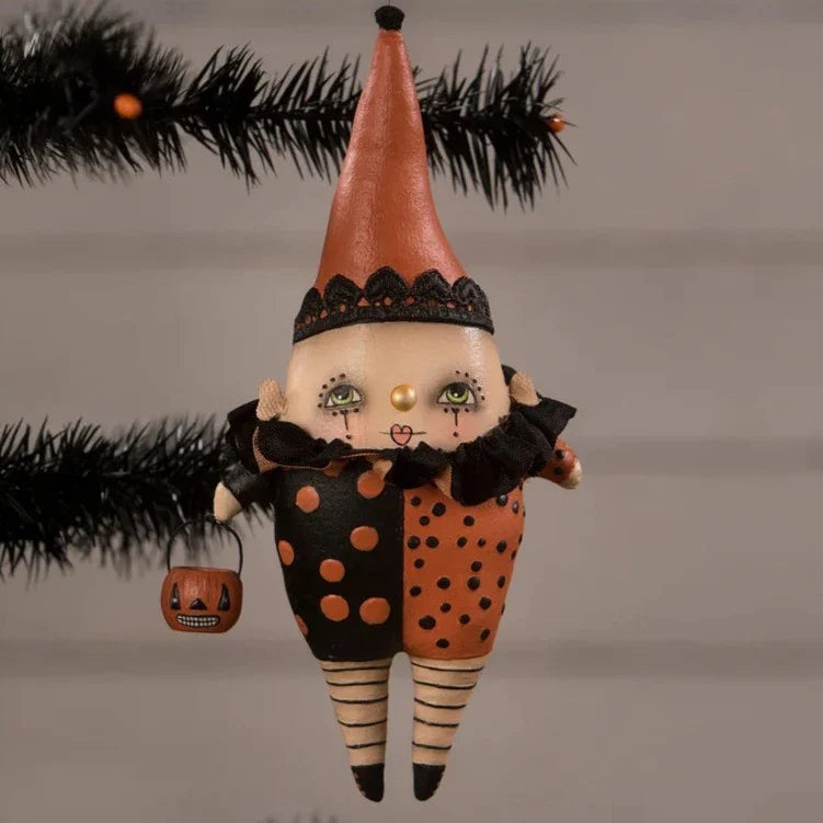 Harlequin Harry Ornament by Robin Seeber for Bethany Lowe - Quirks!