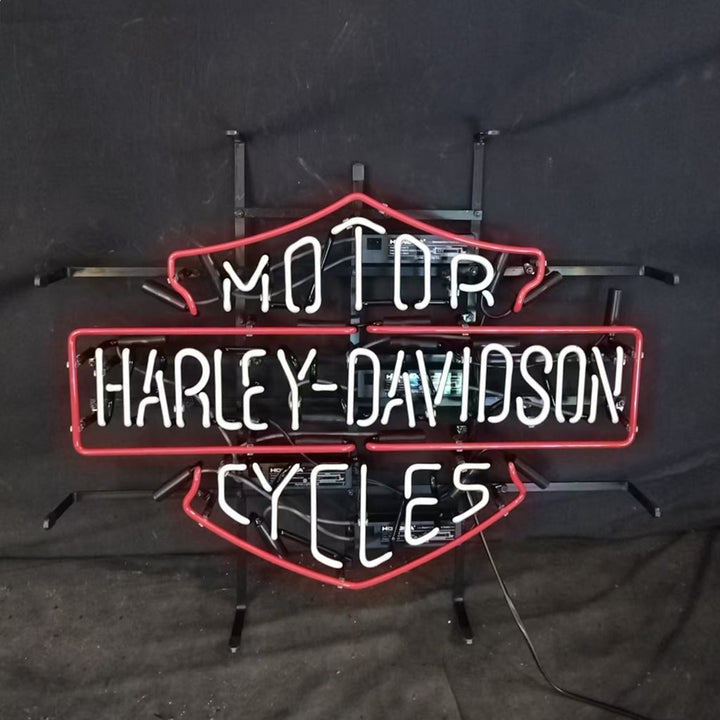 Harley Davidson Motorcycles Blue Neon Signs Light