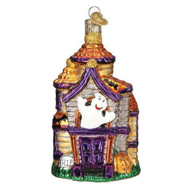 Old World Christmas Haunted Mansion Blown Glass Ornament