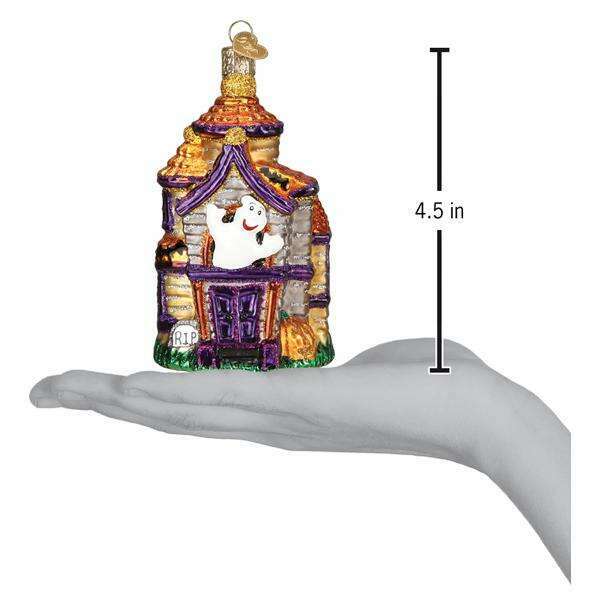 Old World Christmas Haunted Mansion Blown Glass Ornament