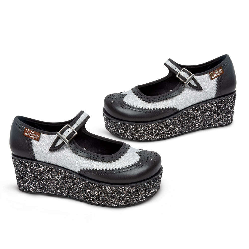 Havana Glitter Women's Mary Jane Platforms