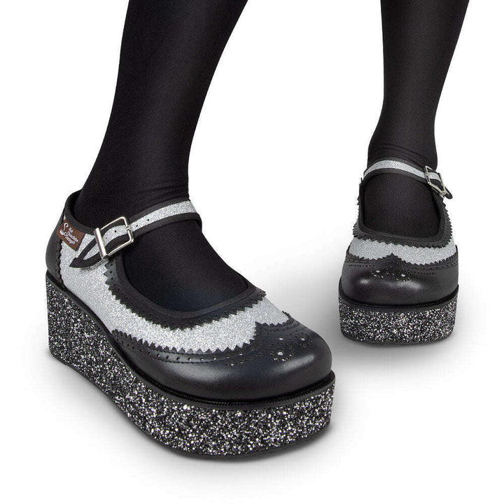 Havana Glitter Women's Mary Jane Platforms