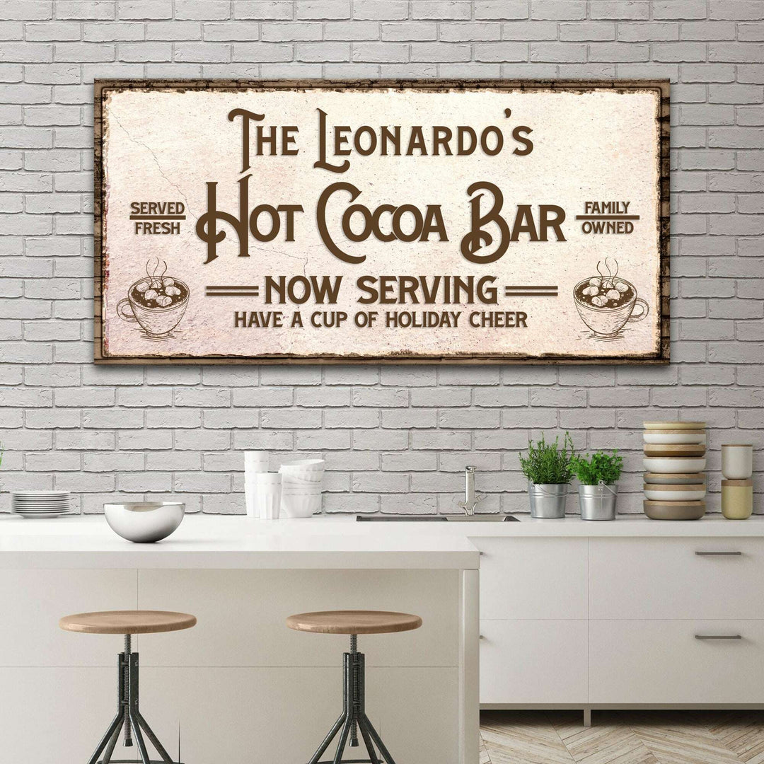 Have A Cup Of Holiday Cheer Hot Cocoa Bar Sign
