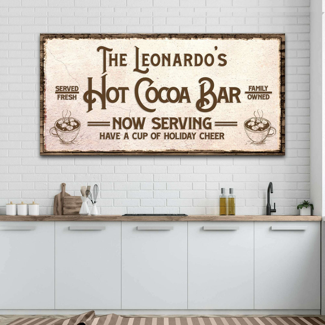 Have A Cup Of Holiday Cheer Hot Cocoa Bar Sign