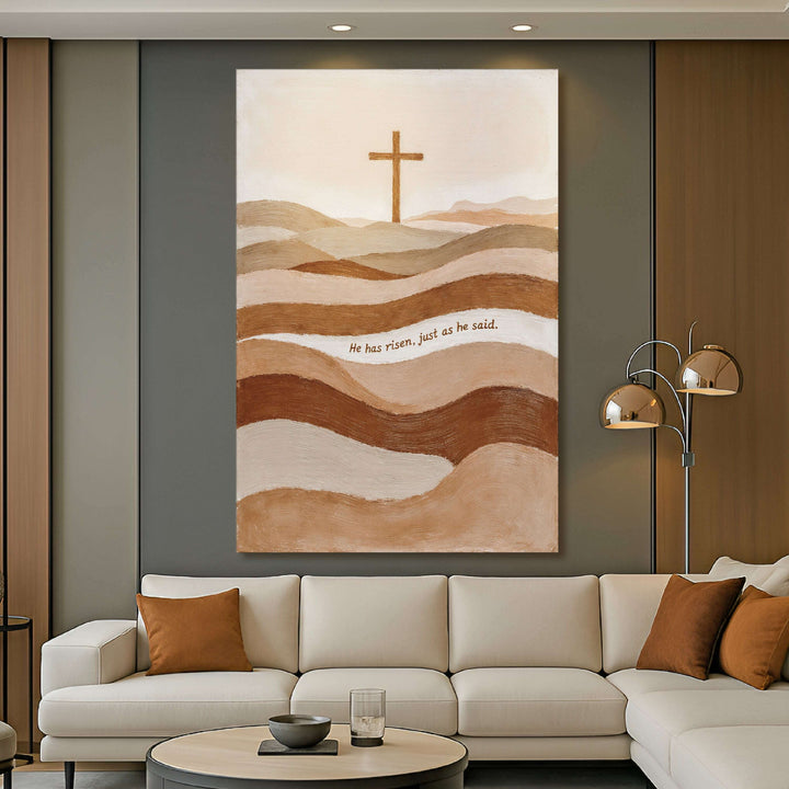 He Has Risen Just As He Said Faith Sign