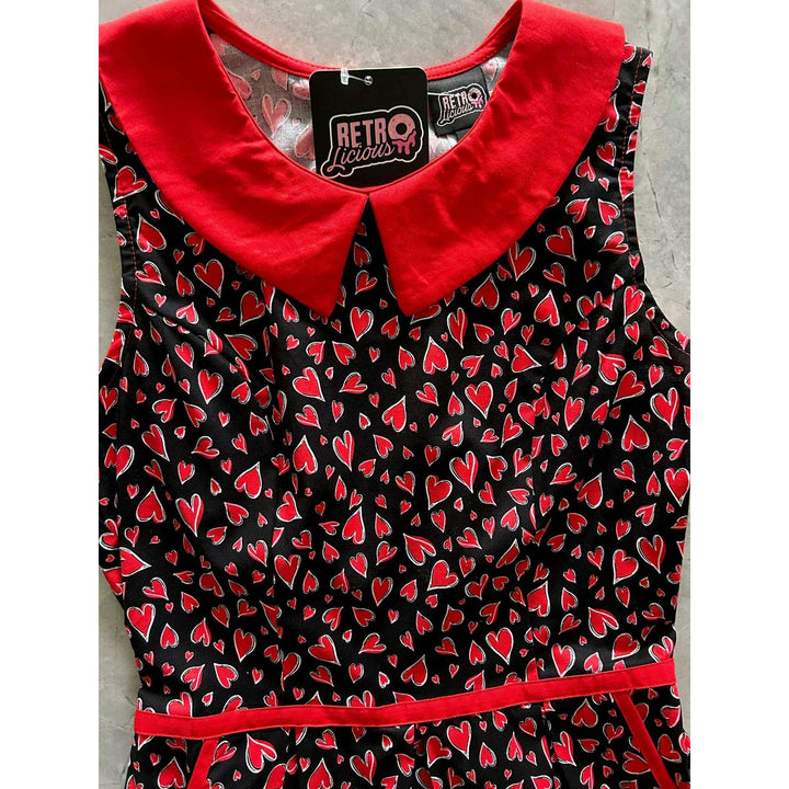 Hearts Collared Dress