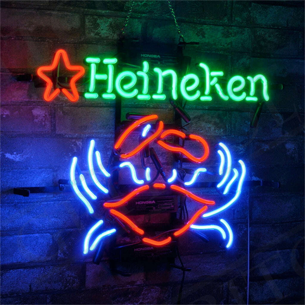 Heineken Beer Crab Neon Signs Light – Quirks!