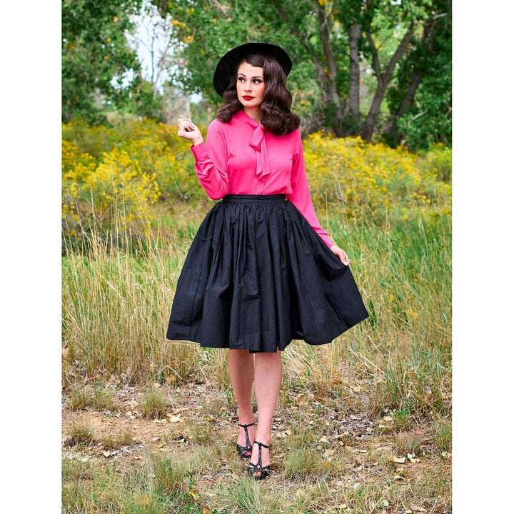 Helen Retro Blouse in Pink
